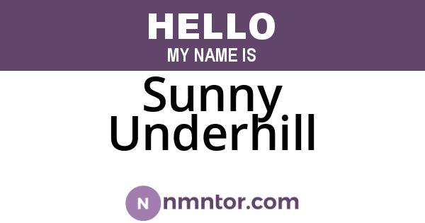 Sunny Underhill