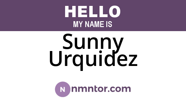 Sunny Urquidez