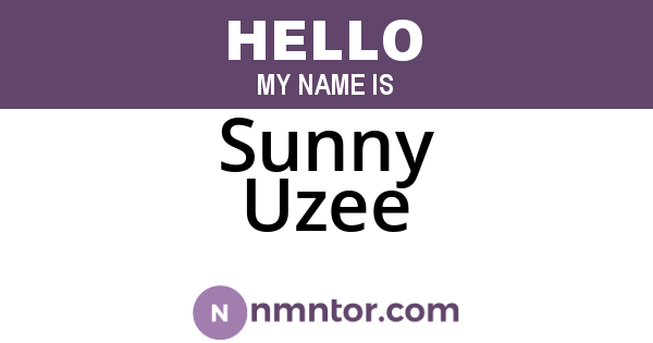 Sunny Uzee