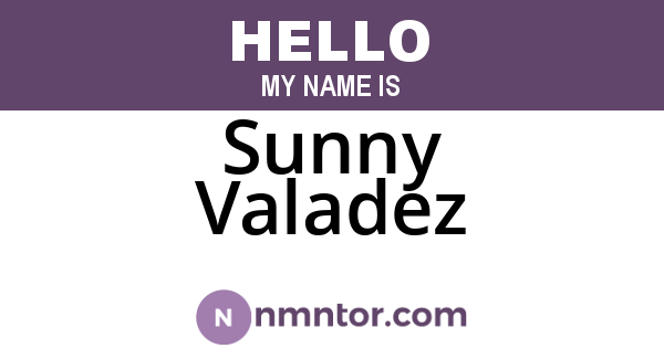 Sunny Valadez