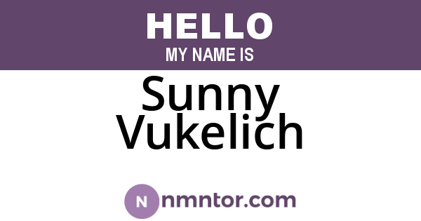 Sunny Vukelich