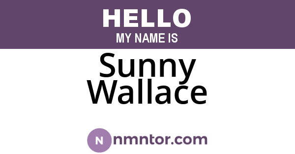 Sunny Wallace