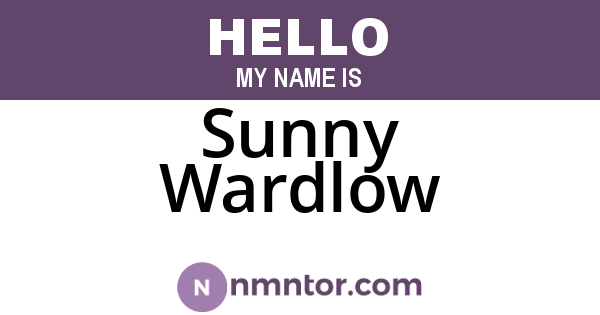 Sunny Wardlow