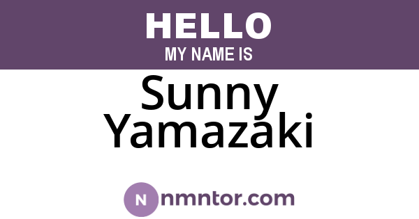 Sunny Yamazaki