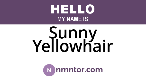 Sunny Yellowhair