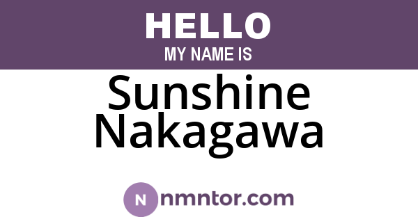 Sunshine Nakagawa