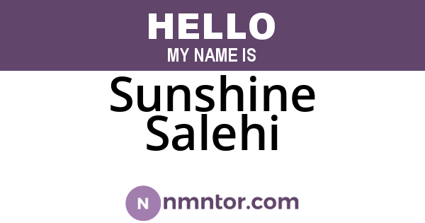 Sunshine Salehi