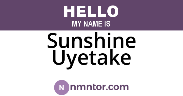 Sunshine Uyetake