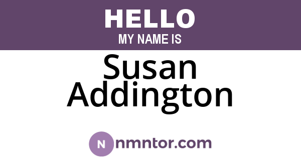 Susan Addington