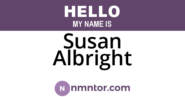 Susan Albright