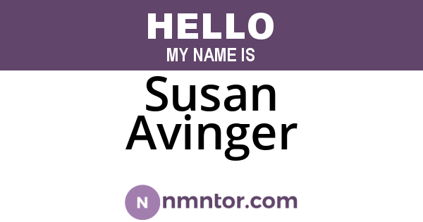 Susan Avinger