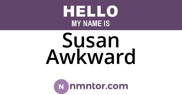 Susan Awkward