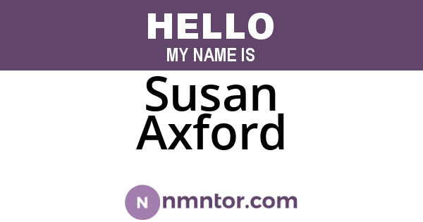 Susan Axford