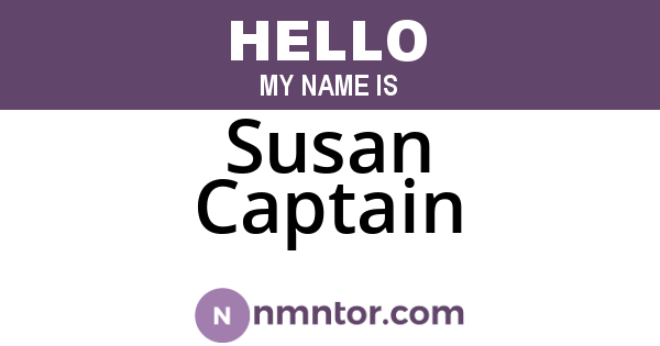 Susan Captain