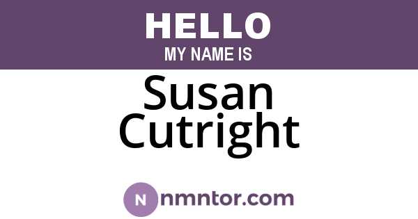 Susan Cutright