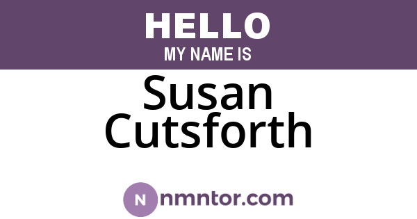 Susan Cutsforth