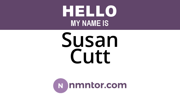 Susan Cutt