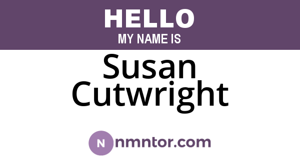 Susan Cutwright