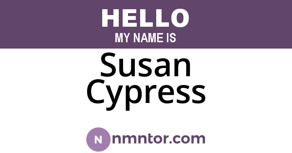 Susan Cypress