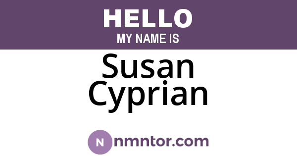 Susan Cyprian