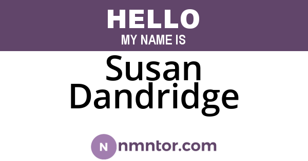 Susan Dandridge