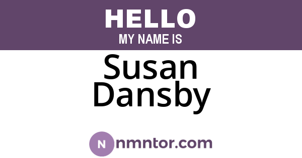 Susan Dansby