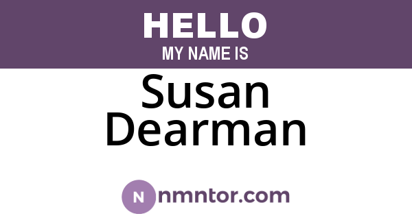Susan Dearman