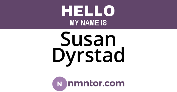 Susan Dyrstad