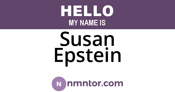 Susan Epstein