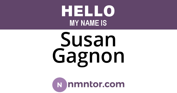 Susan Gagnon