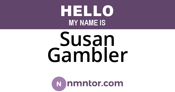 Susan Gambler