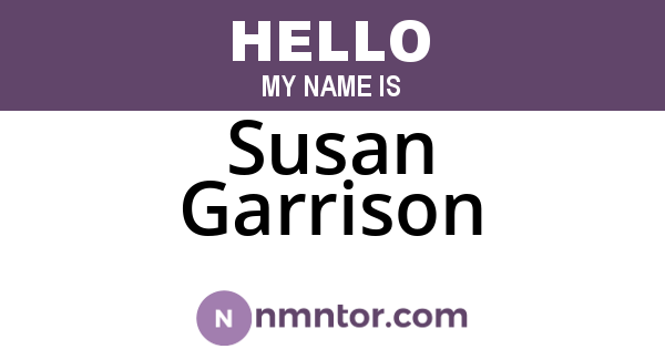Susan Garrison