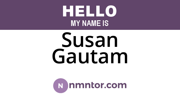 Susan Gautam