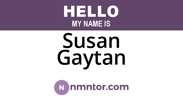 Susan Gaytan