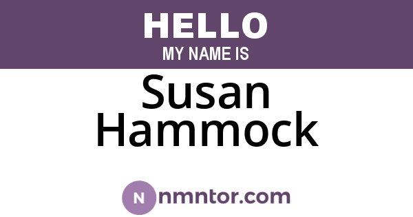 Susan Hammock
