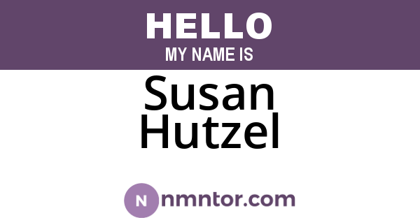 Susan Hutzel