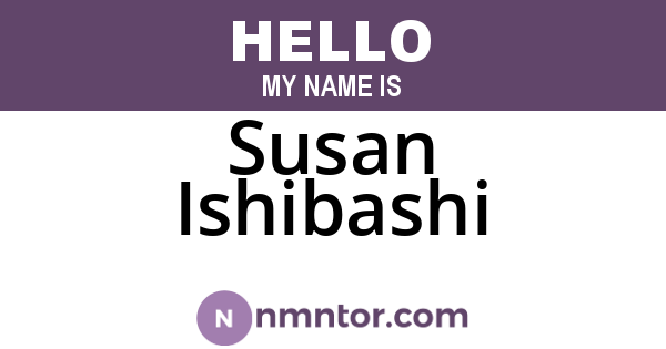 Susan Ishibashi