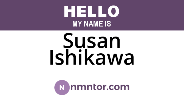Susan Ishikawa
