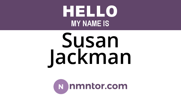 Susan Jackman