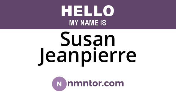 Susan Jeanpierre