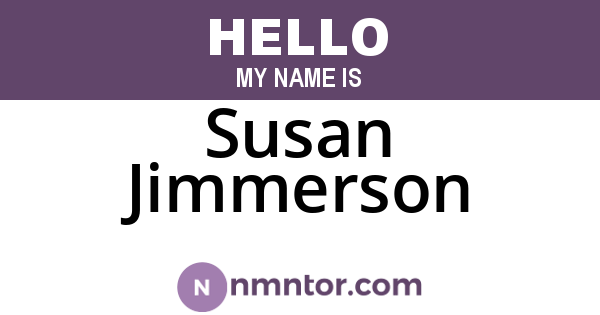 Susan Jimmerson
