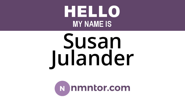 Susan Julander