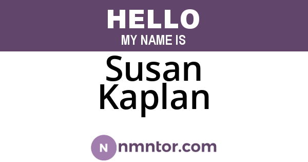 Susan Kaplan
