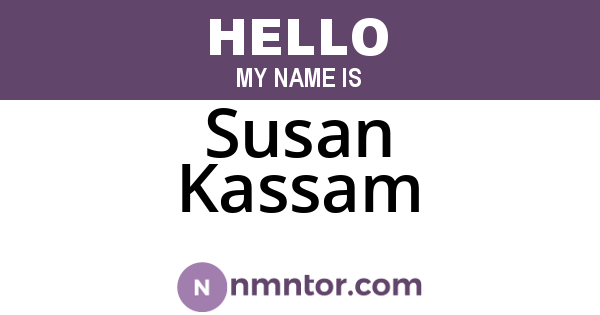 Susan Kassam