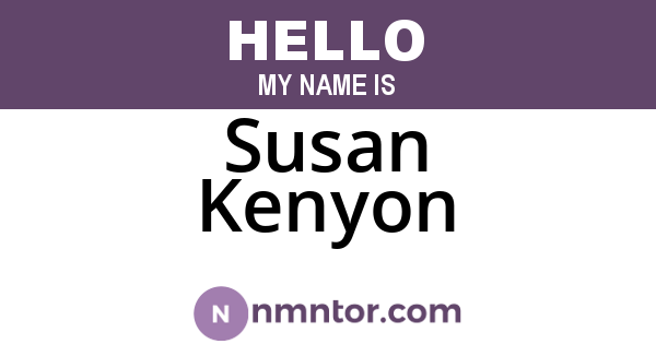 Susan Kenyon