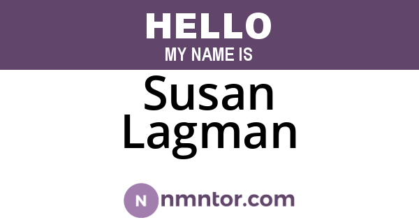 Susan Lagman