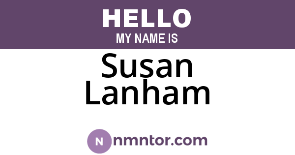 Susan Lanham