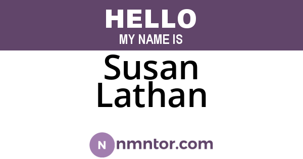 Susan Lathan