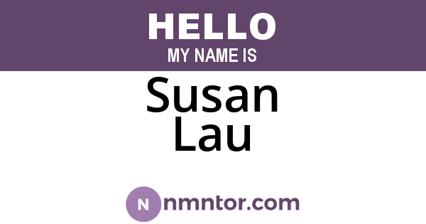 Susan Lau