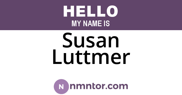 Susan Luttmer